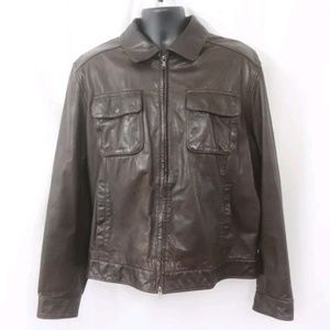 Banana Republic Brown 100% Genuine Leather Jacket